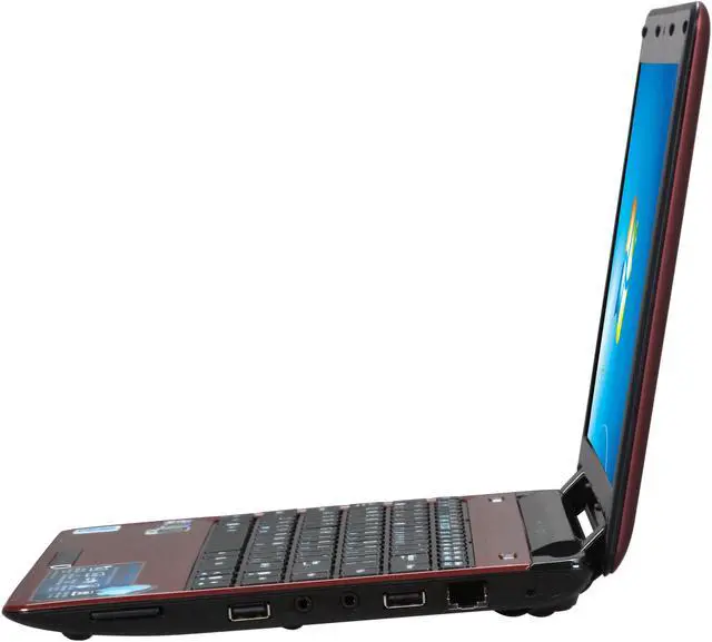 Alt view image 2 of 8 - ASUS Eee PC Seashell 1201PN-PU17-RD Red Intel Atom N450(1.66 GHz) 12.1" WXGA 2GB Memory 250GB HDD NetBook