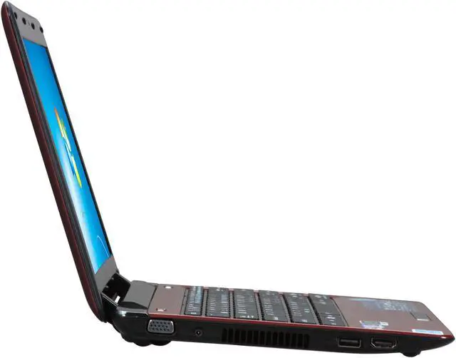 Alt view image 4 of 8 - ASUS Eee PC Seashell 1201PN-PU17-RD Red Intel Atom N450(1.66 GHz) 12.1" WXGA 2GB Memory 250GB HDD NetBook