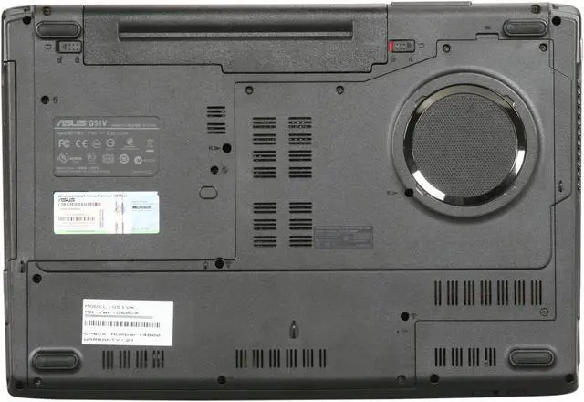 Alt view image 6 of 7 - ASUS Laptop G Series Intel Core 2 Duo P7350 4GB Memory 320GB HDD NVIDIA GeForce GTX 260M 15.6" Windows Vista Home Premium 64-bit G51VX-RX05