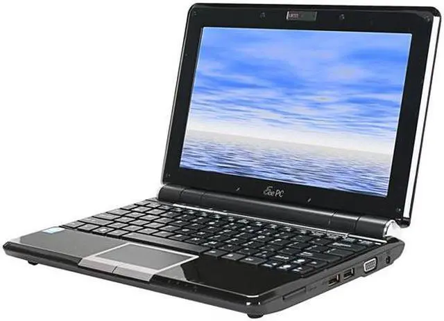 Main image of ASUS Eee PC 1000HEB-BLK001X-FR Black Intel Atom N270(1.60 GHz) 10.1" 1GB DDR2 Memory 160GB HDD NetBook