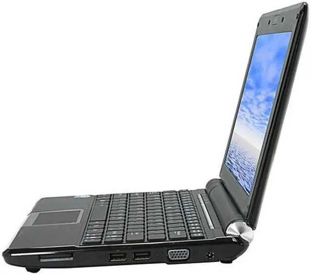 Alt view image 2 of 4 - ASUS Eee PC 1000HEB-BLK001X-FR Black Intel Atom N270(1.60 GHz) 10.1" 1GB DDR2 Memory 160GB HDD NetBook