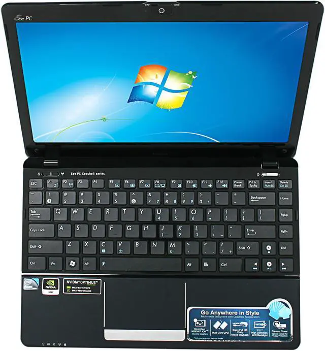 Alt view image 5 of 6 - ASUS Eee PC 1215N-PU17-BK Black Intel Atom D525(1.80GHz) Dual Core 12.1" WXGA 2GB Memory 250GB HDD NetBook