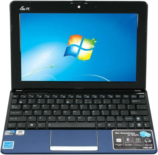 Alt view image 5 of 7 - ASUS Eee PC 1015PEM-PU17-BU Blue Intel Atom N550(1.50GHz) Dual Core 10.1" WSVGA 1GB Memory 250GB HDD Netbook