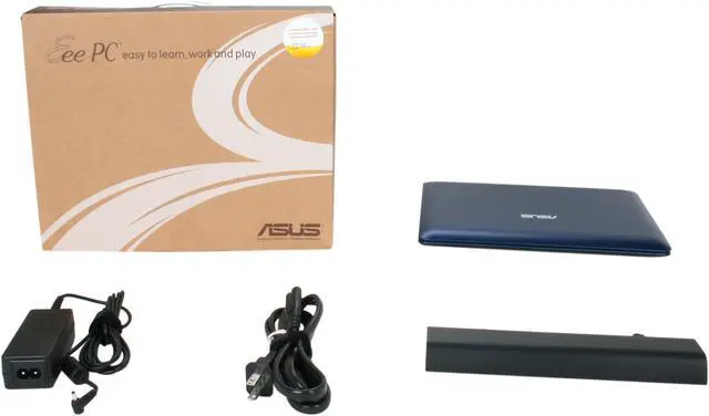 Alt view image 7 of 7 - ASUS Eee PC 1015PEM-PU17-BU Blue Intel Atom N550(1.50GHz) Dual Core 10.1" WSVGA 1GB Memory 250GB HDD Netbook