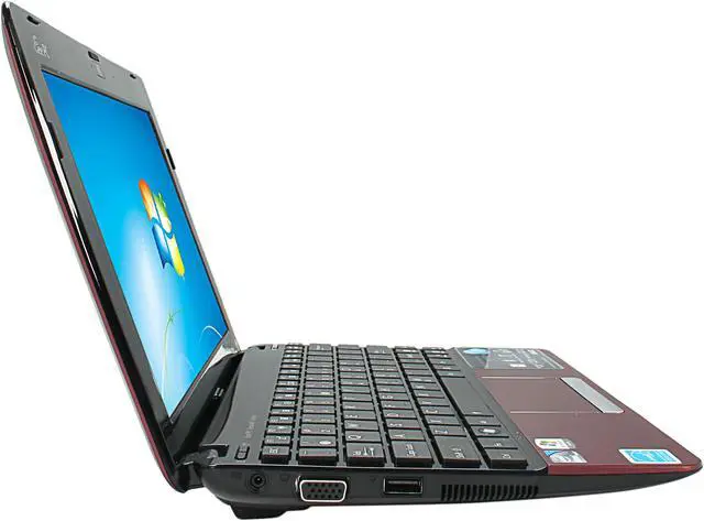 Alt view image 4 of 8 - ASUS Eee PC 1015PEM-PU17-RD Red Intel Atom N550(1.50GHz) Dual Core 10.1" WSVGA 1GB Memory 250GB HDD Netbook