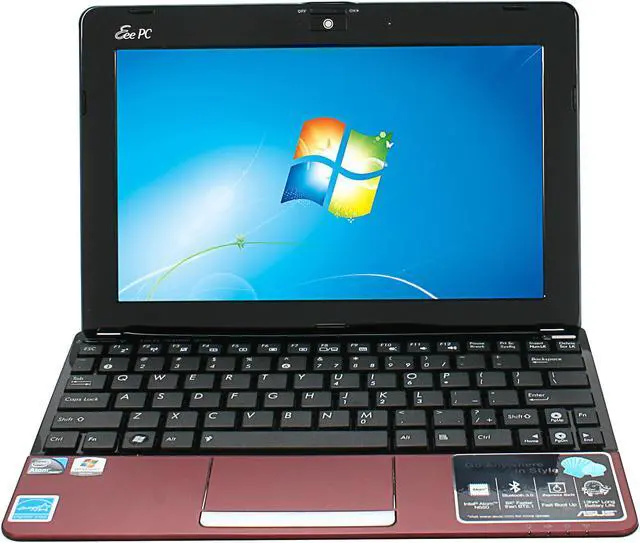 Alt view image 5 of 8 - ASUS Eee PC 1015PEM-PU17-RD Red Intel Atom N550(1.50GHz) Dual Core 10.1" WSVGA 1GB Memory 250GB HDD Netbook