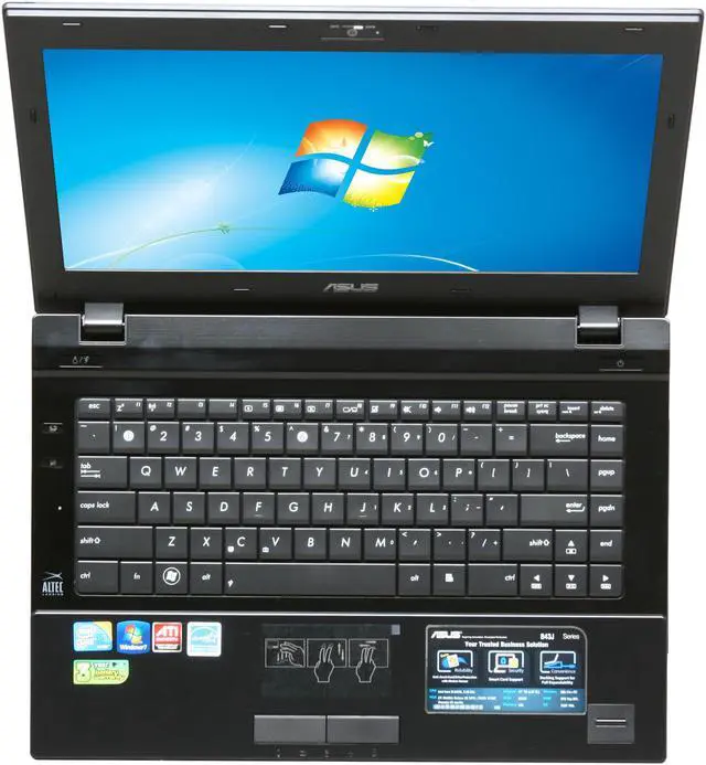 Alt view image 6 of 8 - ASUS Laptop B43 Series Intel Core i5-560M 2GB Memory 320GB HDD ATI Mobility Radeon HD 5470 14.0" Windows 7 Professional 64-bit B43J-A1B