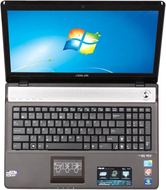 Alt view image 6 of 8 - ASUS Laptop N61 Series Intel Core i7-740QM 4GB Memory 500GB HDD ATI Mobility Radeon HD 5730 16.0" Windows 7 Home Premium 64-bit N61JQ-XV1