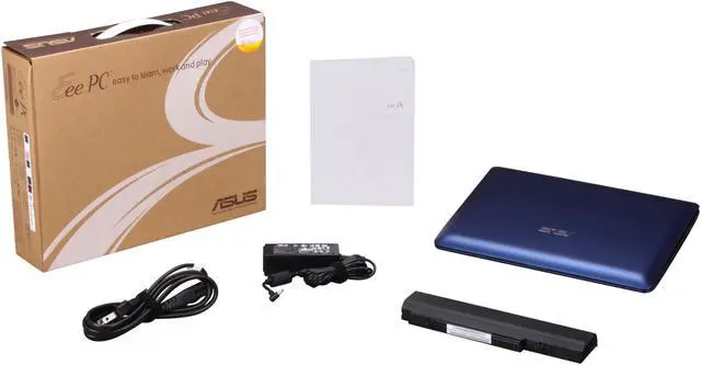 Alt view image 8 of 8 - ASUS Eee PC 1015PEM-MU17-BU Blue Intel Atom N550(1.50GHz) Dual Core 10.1" WSVGA 1GB Memory 250GB HDD Netbook