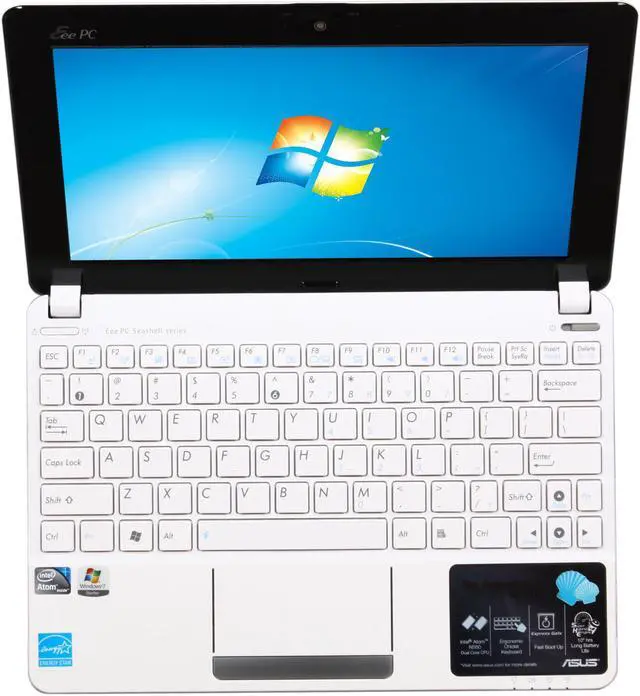 ASUS Eee PC 1015PEM-MU17-WT White 10.1
