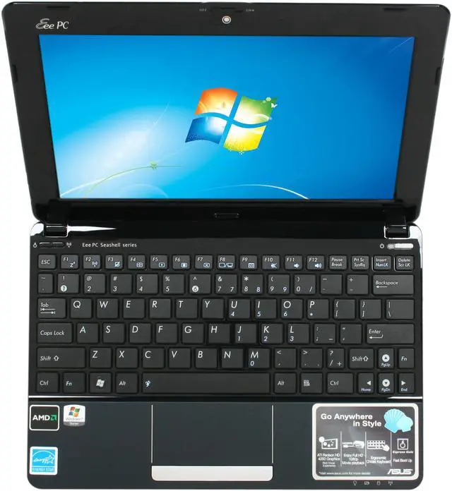 Alt view image 6 of 7 - ASUS Eee PC 1015T-MU17-BK Black AMD V Series V105(1.20 GHz) 10.1" WSVGA 1GB Memory 250GB HDD Netbook