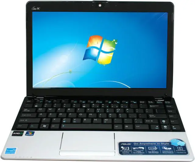 Alt view image 4 of 5 - ASUS Eee PC 1215T-MU17-SL Silver AMD Athlon II Neo K125(1.70 GHz) 12.1" WXGA 2GB DDR3 Memory 320GB HDD NetBook