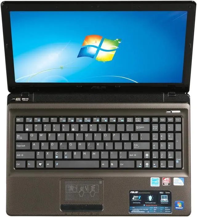 Alt view image 6 of 8 - ASUS Laptop K52 Series Intel Pentium P6100 4GB Memory 320GB HDD ATI Mobility Radeon HD 5470 15.6" Windows 7 Home Premium 64-bit K52JE-XN1