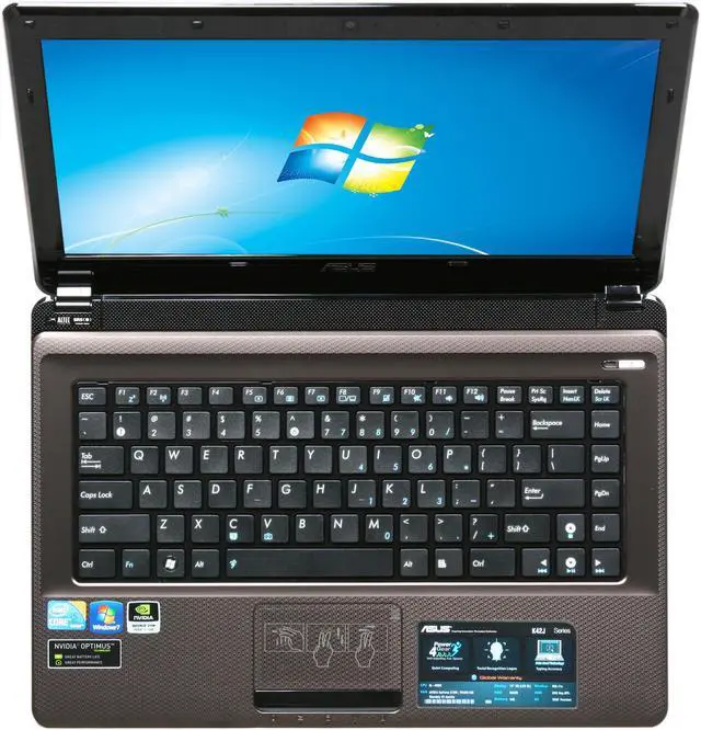 Alt view image 6 of 8 - ASUS Notebook w/ NVIDIA Optimus K42 Series Intel Core i5-460M 4GB Memory 500GB HDD NVIDIA GeForce 310M + Intel HD 14.0" Windows 7 Home Premium 64-bit K42JC-C1