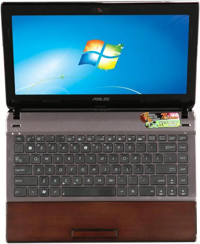 Alt view image 6 of 8 - ASUS Notebook w/ NVIDIA Optimus Bamboo Series Intel Core i3-370M 4GB Memory 500GB HDD NVIDIA GeForce 310M + Intel HD 13.3" Windows 7 Home Premium 64-bit U33JC-A1