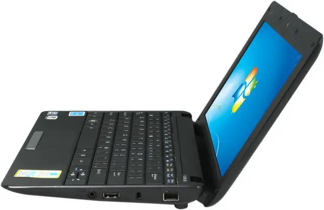 Alt view image 2 of 8 - ASUS Eee PC 1001PXD-MU17-BK Black Intel Atom N455(1.66 GHz) 10.1" WSVGA 1GB Memory 250GB HDD Netbook