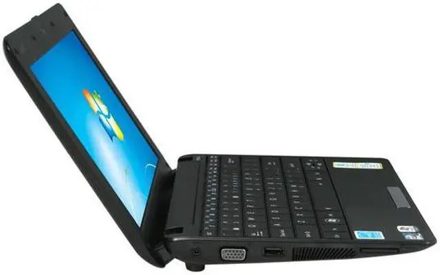 Alt view image 4 of 8 - ASUS Eee PC 1001PXD-MU17-BK Black Intel Atom N455(1.66 GHz) 10.1" WSVGA 1GB Memory 250GB HDD Netbook