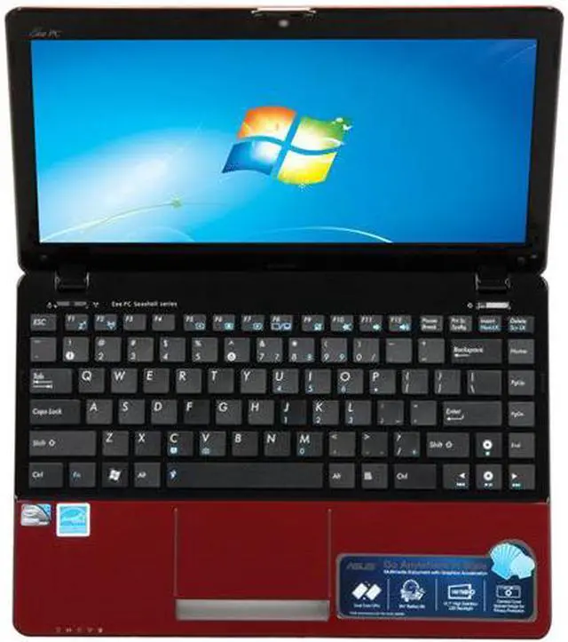 Alt view image 6 of 8 - ASUS Eee PC 1215P-MU17-RD Red Intel Atom N550(1.50 GHz) 12.1" WXGA 1GB DDR3 Memory 250GB HDD NetBook