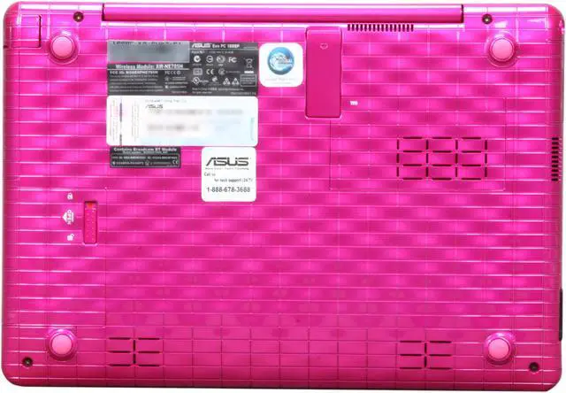 Alt view image 7 of 8 - ASUS Eee PC 1008P-KR-PU27-PI Pink Intel Atom N550(1.50 GHz) 10.1" WSVGA 2GB Memory 320GB HDD Netbook