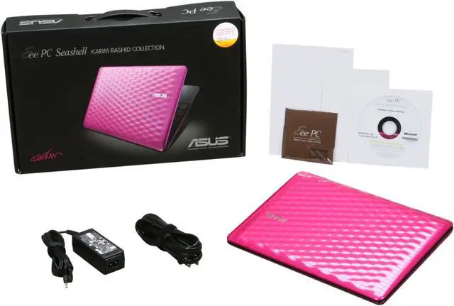 Alt view image 8 of 8 - ASUS Eee PC 1008P-KR-PU27-PI Pink Intel Atom N550(1.50 GHz) 10.1" WSVGA 2GB Memory 320GB HDD Netbook
