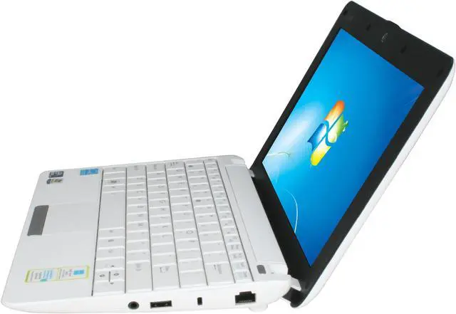 Alt view image 2 of 8 - ASUS Eee PC 1001PXD-EU17-WT White Intel Atom N455(1.66 GHz) 10.1" WSVGA 1GB Memory 250GB HDD Netbook