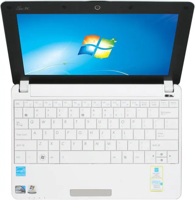 Alt view image 6 of 8 - ASUS Eee PC 1001PXD-EU17-WT White Intel Atom N455(1.66 GHz) 10.1" WSVGA 1GB Memory 250GB HDD Netbook