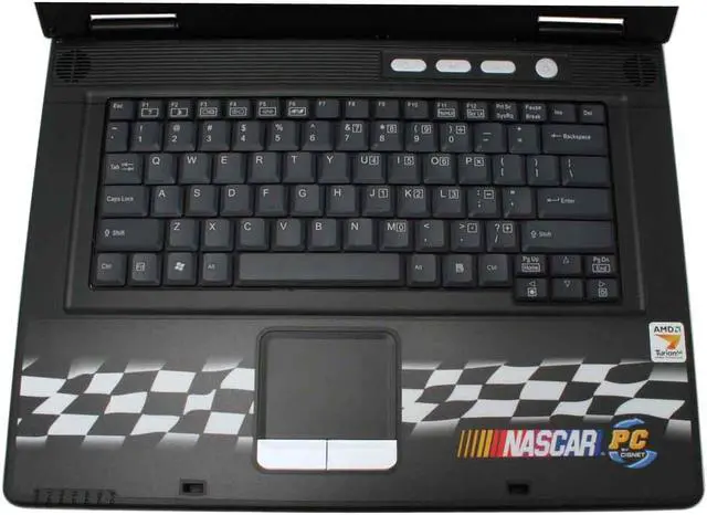 Alt view image 6 of 19 - NASCAR PC Laptop AMD Turion 64 ML-30 512MB Memory 80GB HDD ATI Radeon Xpress 200M IGP 15.4" Windows XP Home NCL3001