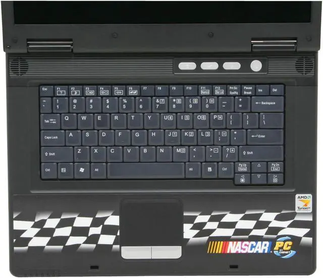 Alt view image 4 of 12 - NASCAR PC Laptop AMD Turion 64 ML-30 512MB Memory 60GB HDD ATI Radeon Xpress 200M IGP 15.4" Windows XP Home NCL3006
