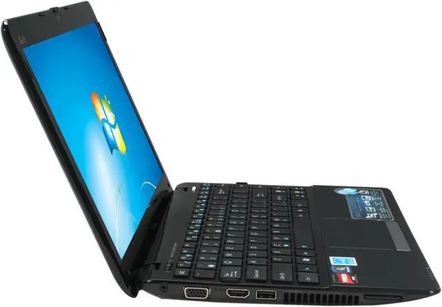 Alt view image 4 of 8 - ASUS Eee PC 1215B-PU17-BK Black AMD Dual-Core Processor E-350 (1.60 GHz) 12.1" 2GB Memory 320GB HDD Netbook