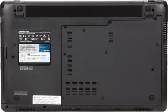 Alt view image 7 of 8 - ASUS Laptop A52 Series Intel Core i3-380M 4GB Memory 500GB HDD Intel HD Graphics 15.6" Windows 7 Home Premium 64-bit A52F-XE5