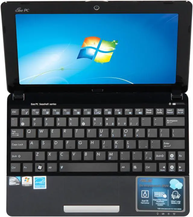 Alt view image 6 of 8 - ASUS Eee PC 1015PX-MU17-BK Black Intel Atom N570(1.66GHz) Dual Core 10.1" WSVGA 1GB Memory 250GB HDD Netbook