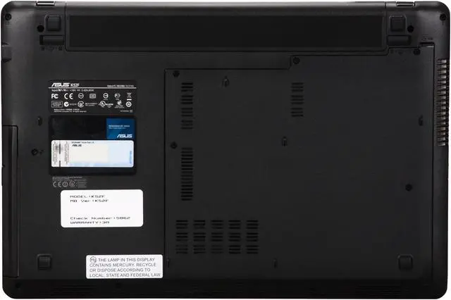 Alt view image 7 of 8 - ASUS Laptop K52 Series Intel Pentium P6200 3GB Memory 500GB HDD Intel HD Graphics 15.6" Windows 7 Home Premium 64-bit K52F-BIN6