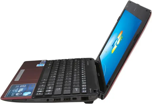 Alt view image 2 of 7 - ASUS Eee PC 1015PX-SU17-RD Red Intel Atom N570(1.66 GHz) 10.1" WSVGA 2GB Memory 320GB HDD Netbook