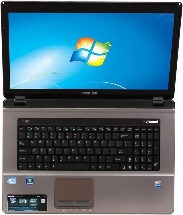 Alt view image 6 of 8 - ASUS Laptop A73 Series Intel Core i3-2310M 6GB Memory 640GB HDD Intel HD Graphics 3000 17.3" Windows 7 Home Premium 64-bit A73E-XE1