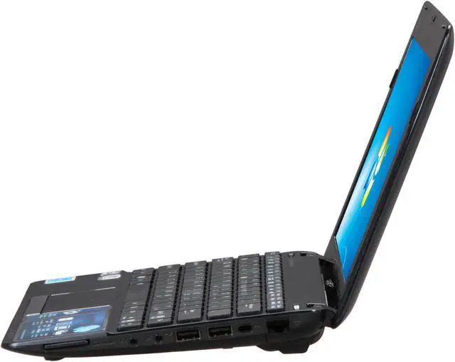 Alt view image 2 of 8 - ASUS Eee PC 1015PED-PU17-BK(RB) Black Intel Atom N475(1.83 GHz) 10.1" WSVGA 1GB Memory 250GB HDD Netbook