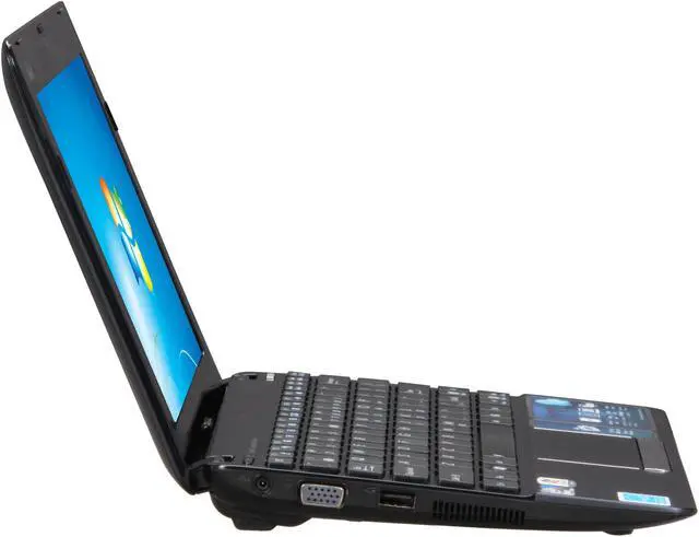Alt view image 4 of 8 - ASUS Eee PC 1015PED-PU17-BK(RB) Black Intel Atom N475(1.83 GHz) 10.1" WSVGA 1GB Memory 250GB HDD Netbook
