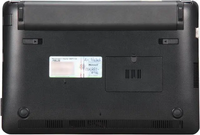 Alt view image 7 of 8 - ASUS Eee PC 1015PED-PU17-BK(RB) Black Intel Atom N475(1.83 GHz) 10.1" WSVGA 1GB Memory 250GB HDD Netbook
