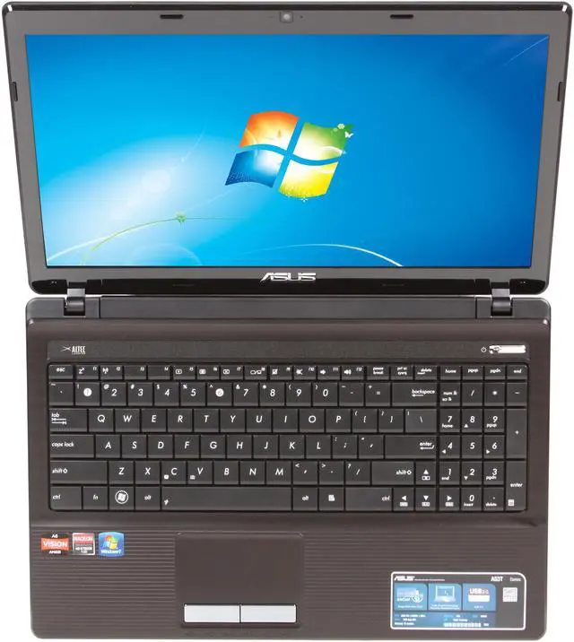 Alt view image 6 of 8 - ASUS Laptop A53 Series AMD A6-3400M 4GB Memory 500GB HDD AMD Radeon HD 6650M 15.6" Windows 7 Home Premium 64-bit A53TA-XE2