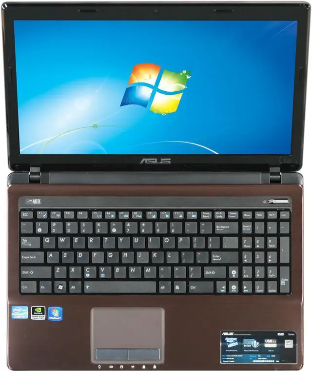 Alt view image 6 of 8 - ASUS Laptop Intel Core i5-2430M 6GB Memory 640GB HDD NVIDIA GeForce GT 540M 15.6" Windows 7 Home Premium 64-Bit K53SV-DH51