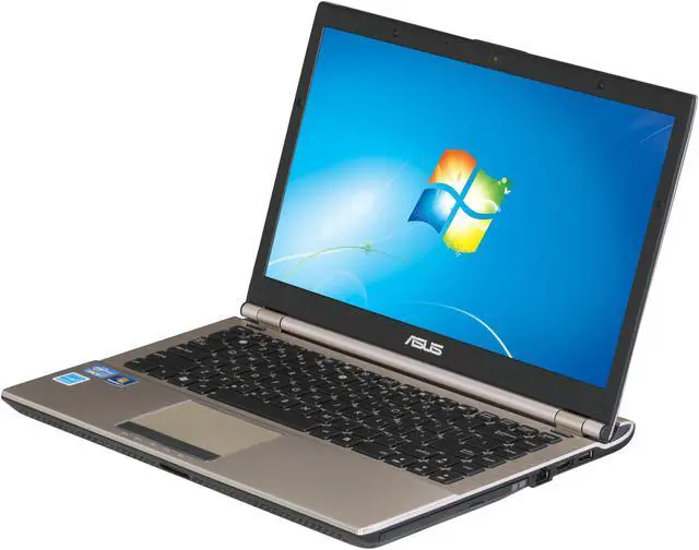 Main image of ASUS U46 Series U46E-BAL5 Refurbished Notebook Intel Core i5 2410M(2.30GHz) 14" 8GB Memory DDR3 750GB HDD 5400rpm DVD±R/RW Aluminum Platinum Spin Etch Finish