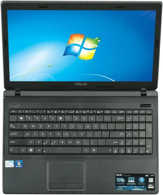 Alt view image 6 of 8 - ASUS Laptop Intel Pentium B960 4GB Memory 320GB HDD Intel HD Graphics 15.6" Windows 7 Home Premium 64-Bit X54C-ES91