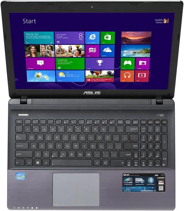 Alt view image 6 of 8 - ASUS Laptop Intel Core i5-3210M 6GB Memory 750GB HDD Intel HD Graphics 4000 15.6" Windows 8 K55A-WH51