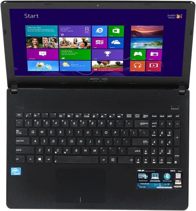Alt view image 6 of 8 - ASUS Laptop Intel Celeron B820 2GB Memory 320GB HDD Intel HD Graphics 15.6" Windows 8 X501A-WH01