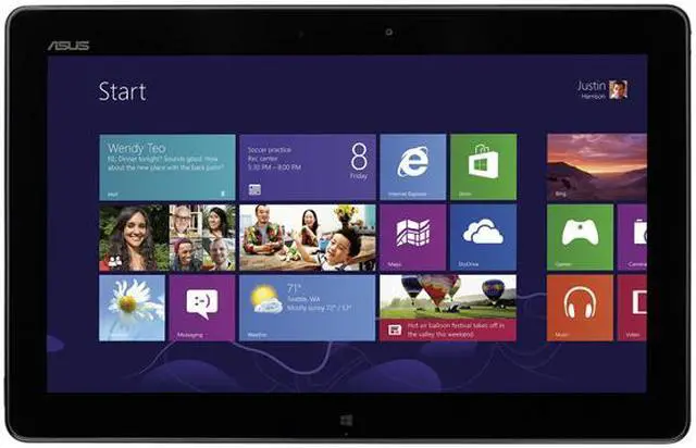Alt view image 2 of 2 - ASUS Eee Pad TF810C-C1-GR Intel Atom Z2760(1.80GHz) 11.6" 2GB Memory 64GB Windows 8 Tablet PC Amethyst Gray