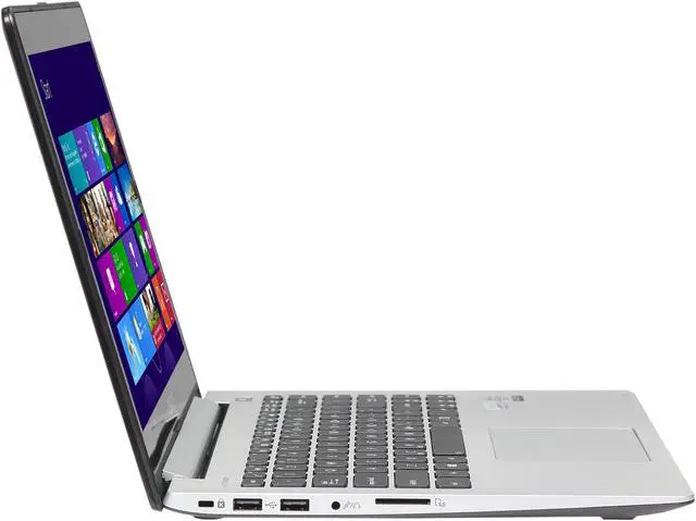 Alt view image 4 of 8 - ASUS Ultrabook VivoBook Intel Core i5-3317U 4GB Memory 500GB HDD 24 GB SSD Intel HD Graphics 4000 14.0" Touch Screen Windows 8 64-Bit S400CA-DH51T