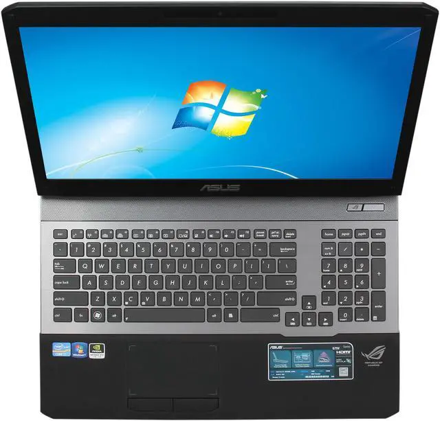 Alt view image 6 of 8 - ASUS Laptop G75 Series Intel Core i7-3610QM 16GB Memory 750GB HDD NVIDIA GeForce GTX 670M 17.3" Windows 7 Home Premium 64-Bit G75VW-TS72