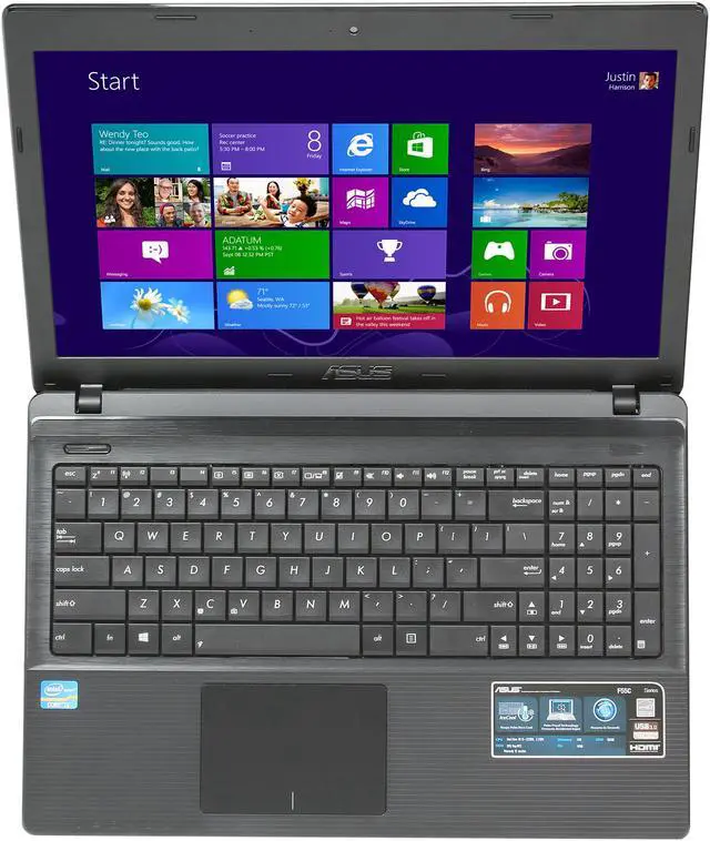 Alt view image 6 of 8 - ASUS Laptop Intel Core i3-2328M 4GB Memory 500GB HDD Intel HD Graphics 3000 15.6" F55C-TH31