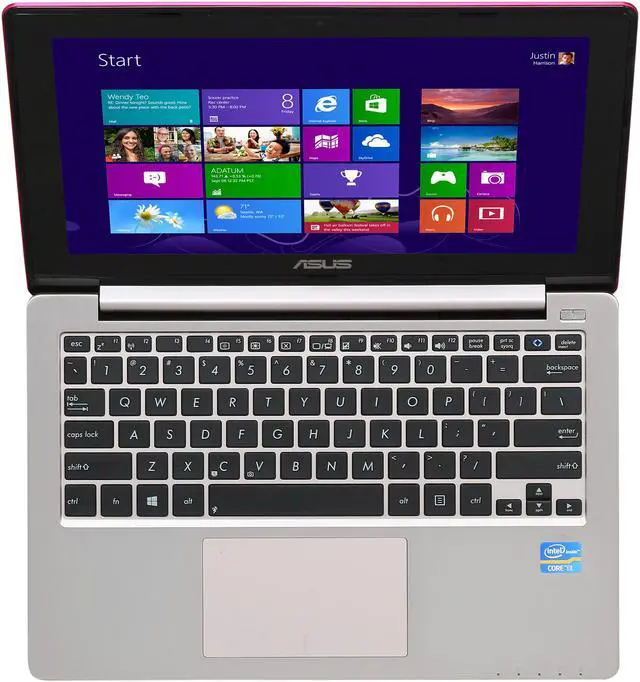Alt view image 6 of 8 - ASUS Laptop VivoBook Intel Core i3-3217U 4GB Memory 500GB HDD Intel HD Graphics 4000 11.6" Touch Screen Windows 8 64-Bit X202E-DH31T-PK