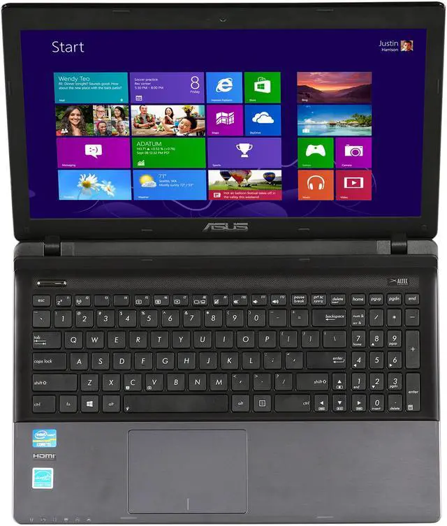 Alt view image 6 of 8 - ASUS Laptop K55 Series Intel Core i5-3210M 4GB Memory 500GB HDD Intel HD Graphics 4000 15.6" Windows 8 64-Bit K55A-HI5121E