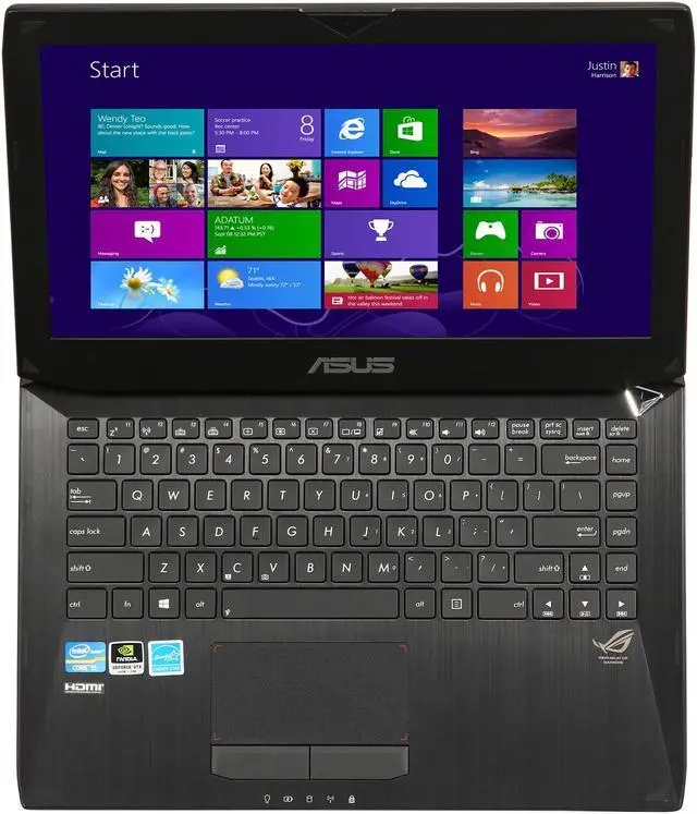 Alt view image 6 of 8 - ASUS Laptop Intel Core i5-3210M 8GB Memory 750GB HDD NVIDIA GeForce GTX 660M 14.0" Windows 8 64-Bit G46VW-BHI5N43